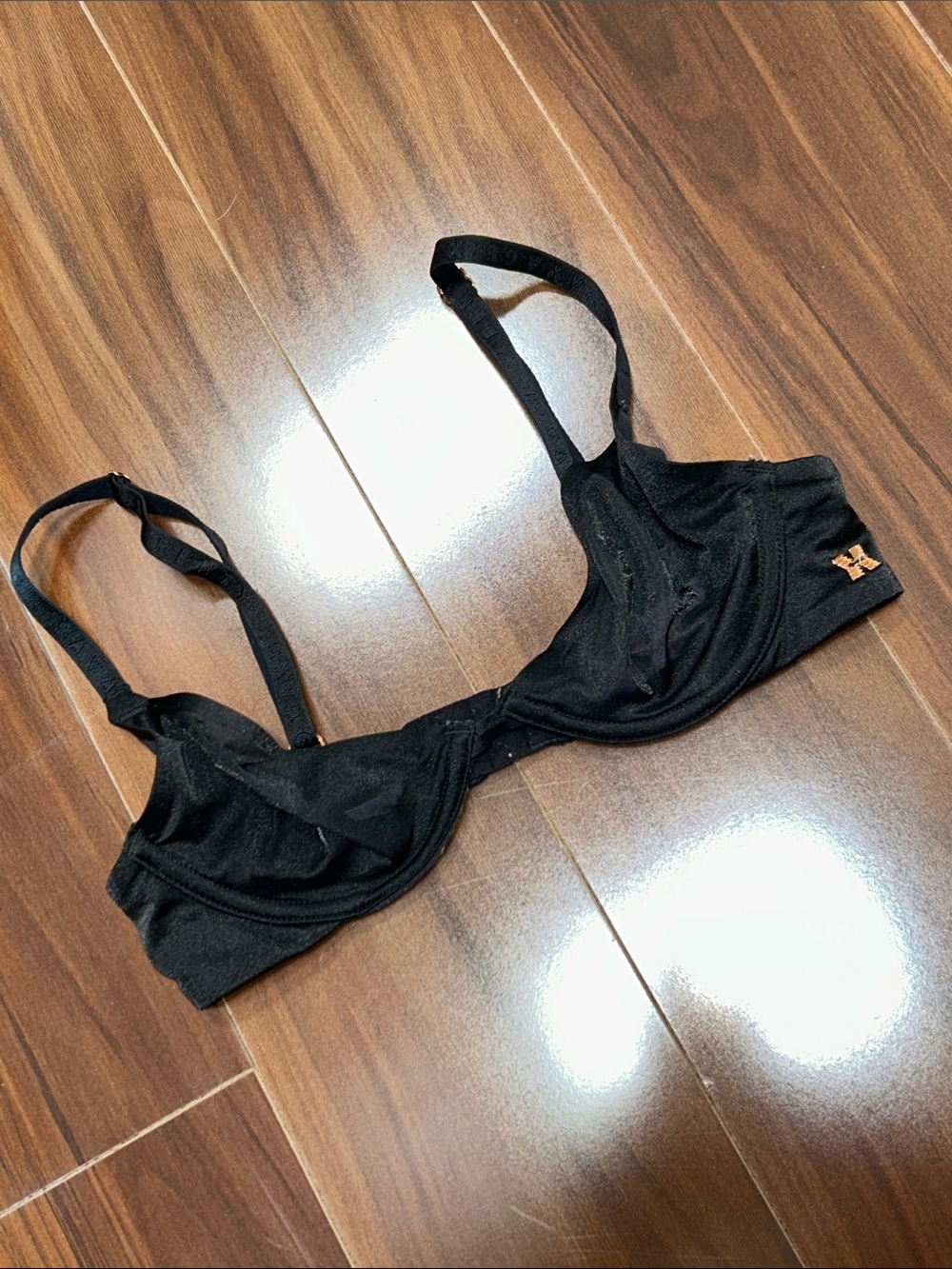 32A Savage X fenty unlined black bra sheer